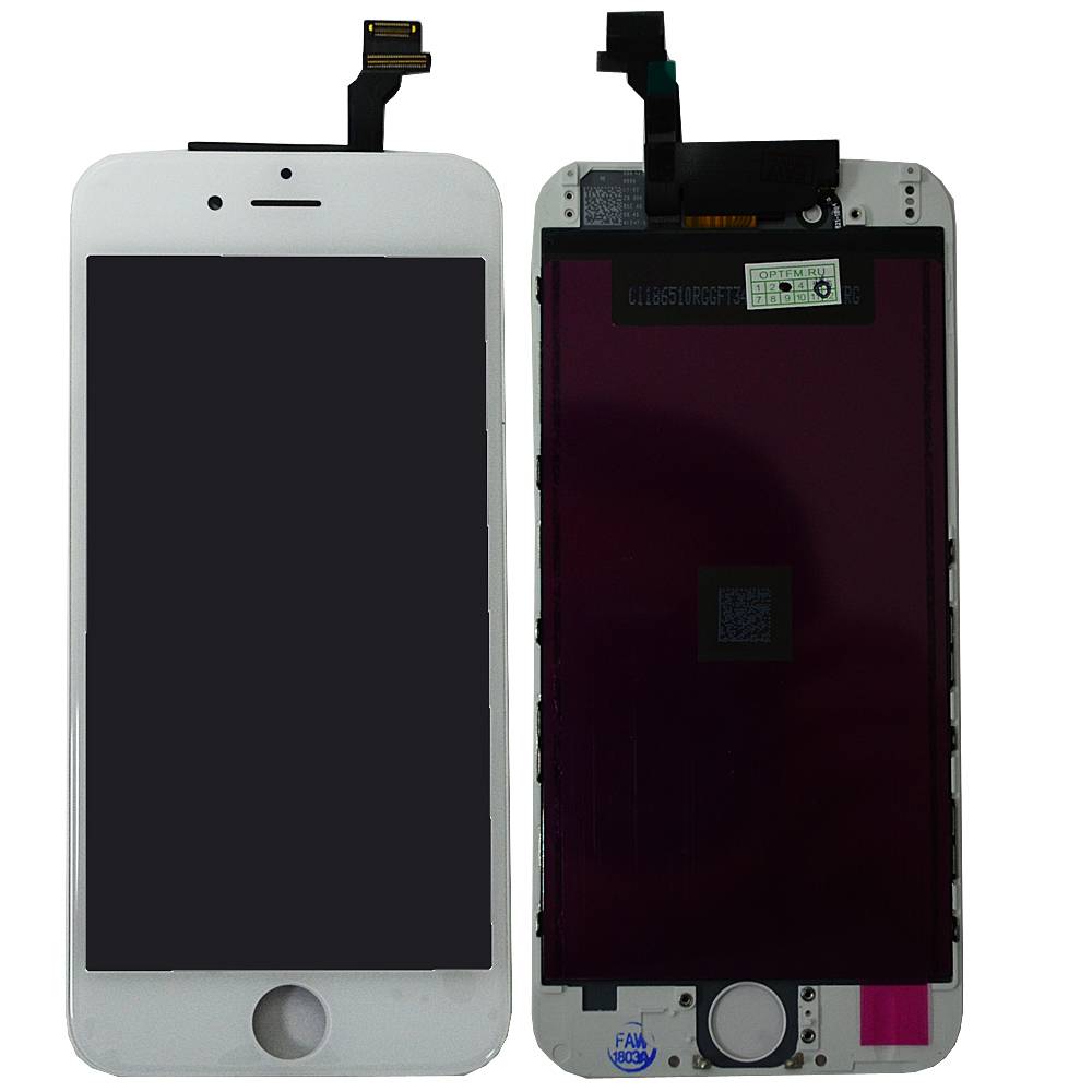 Дисплей iPhone 6 + тачскрин + рамка белый (матрица orig)