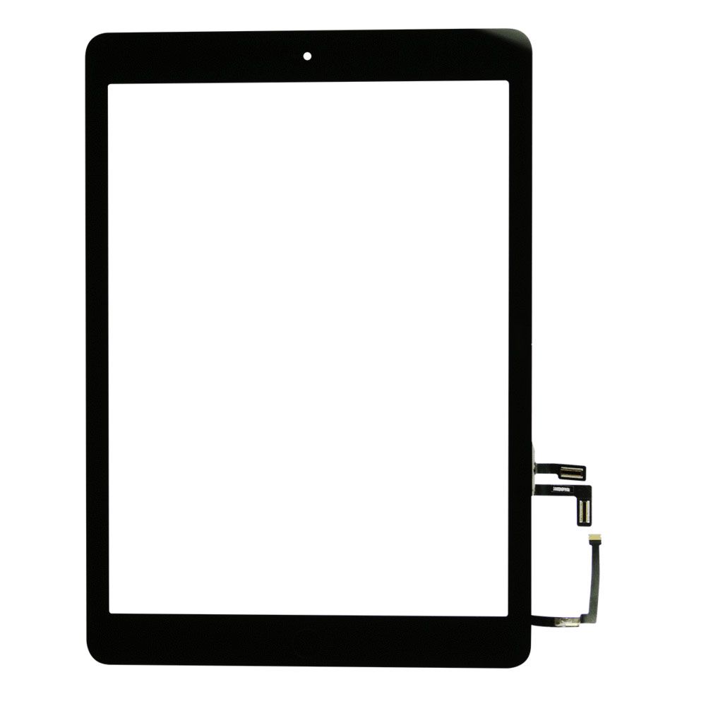 Тачскрин с кнопкой HOME и клейкой лентой Apple iPad Air черный