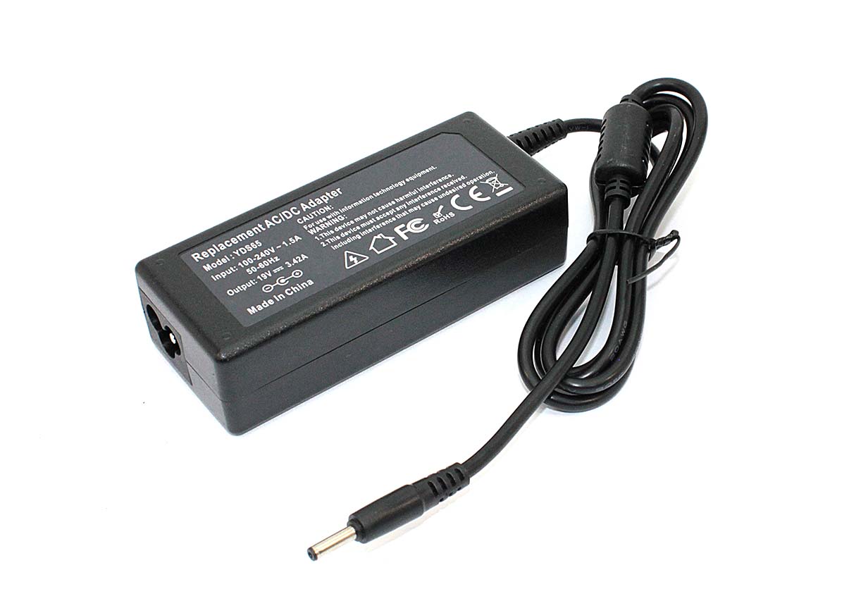 Блок питания (сетевой адатер) для ноутбуков Clevo 19V 3.42A 3.5*1.35 65W OEM