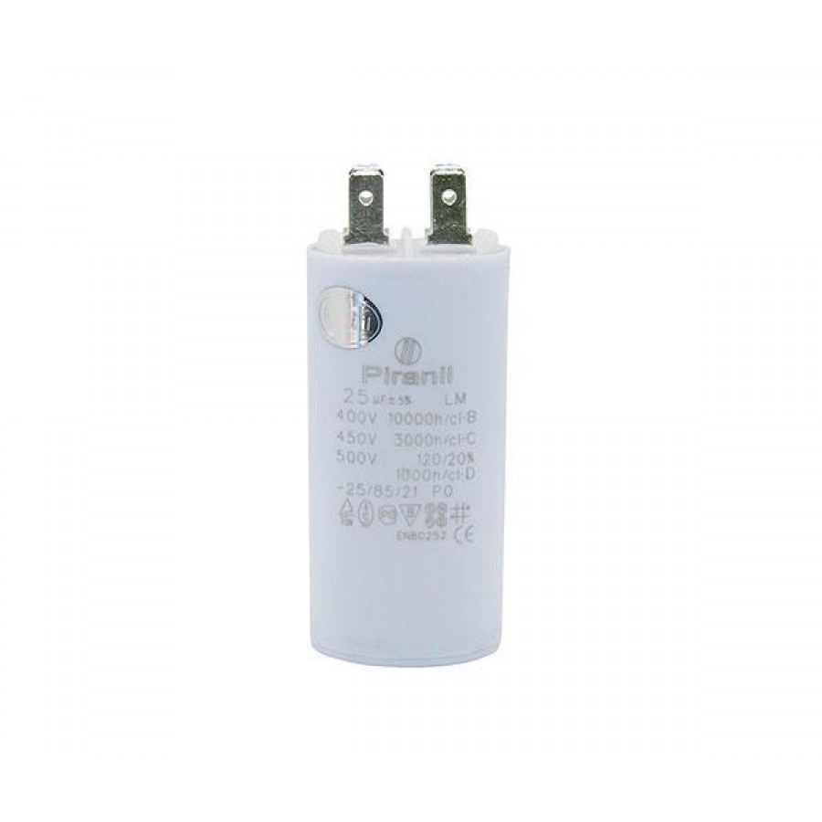 Конденсатор CBB60 25мкФ 450V  (4 клеммы, крепление  болтом) 304007