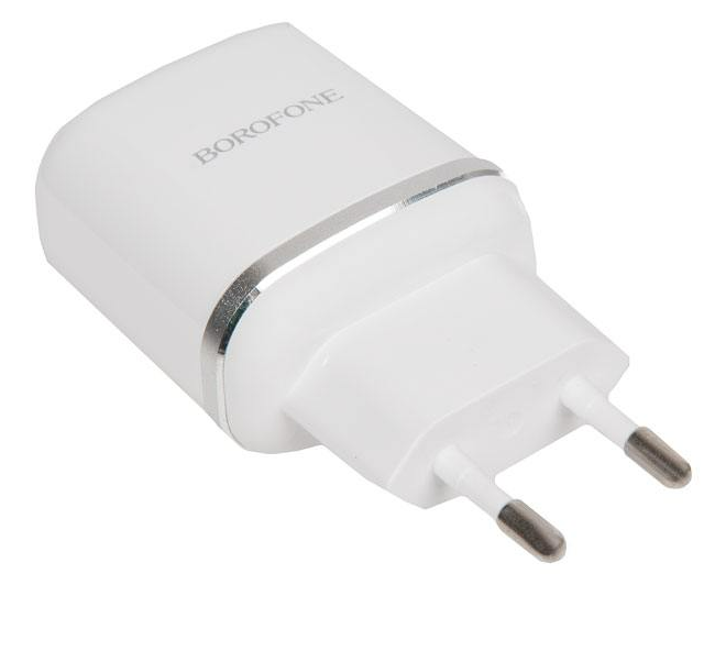 Блок питания (сетевой адаптер) BOROFONE BA36A High speed QC 3.0 один порт USB, 5V, 3.0A, белый