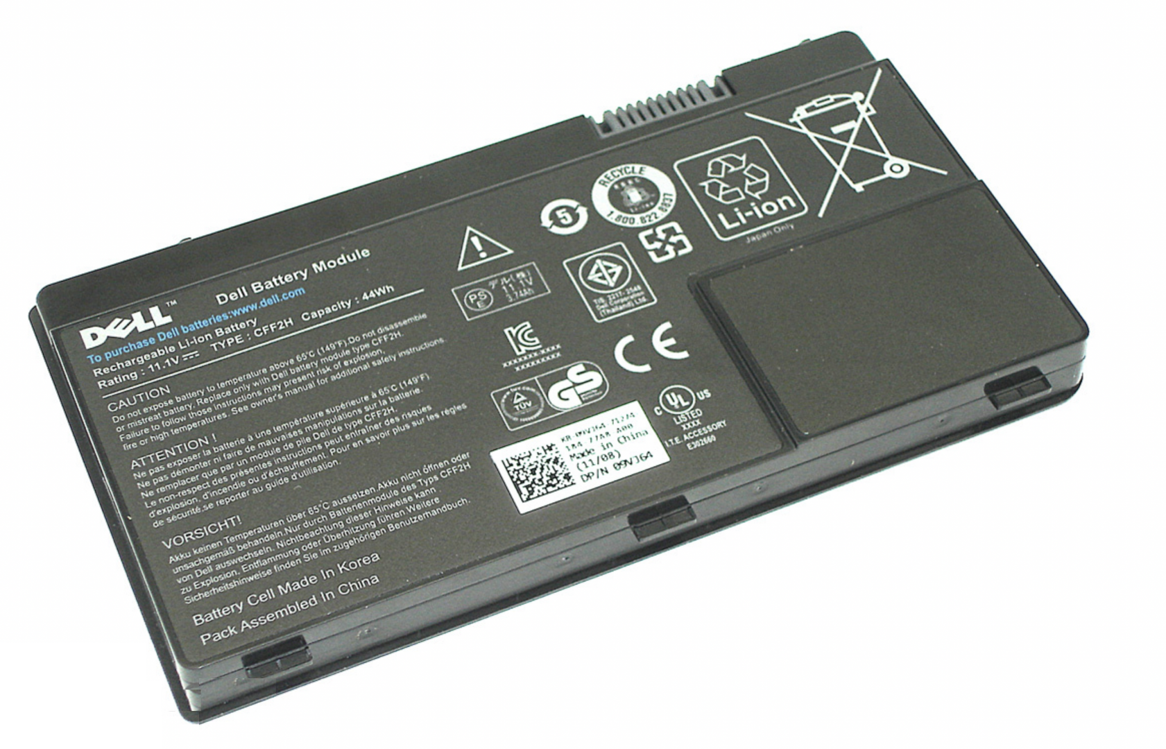 Аккумулятор DELL Inspiron M301z 11.1V, 44Wh, Original