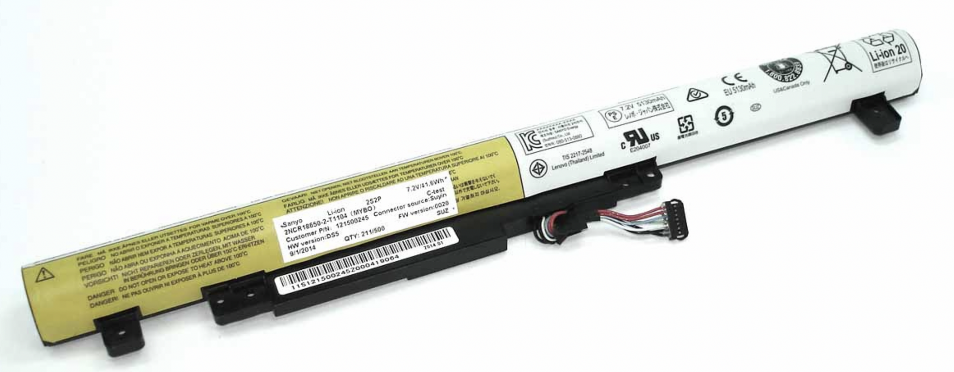 Аккумулятор Lenovo IdeaPad Flex 2-15 7.2V, 32Wh, Original