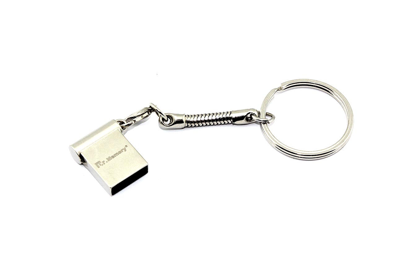 Флешка USB Dr. Memory mini 4Гб, USB 2.0, серебристый
