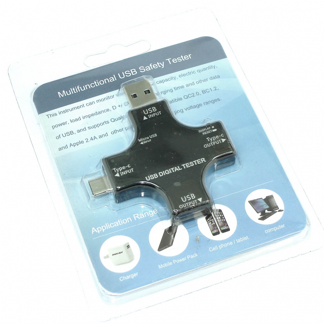 Juwel J7-с (ATORCH) Type-C pd USB-тестер 3,6-32V 0-5,1A