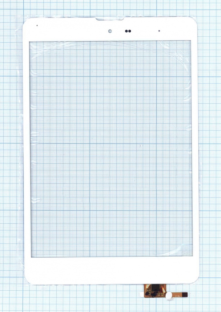 Сенсорное стекло (тачскрин) DPtech 80701-0C4541J 198x130 белое