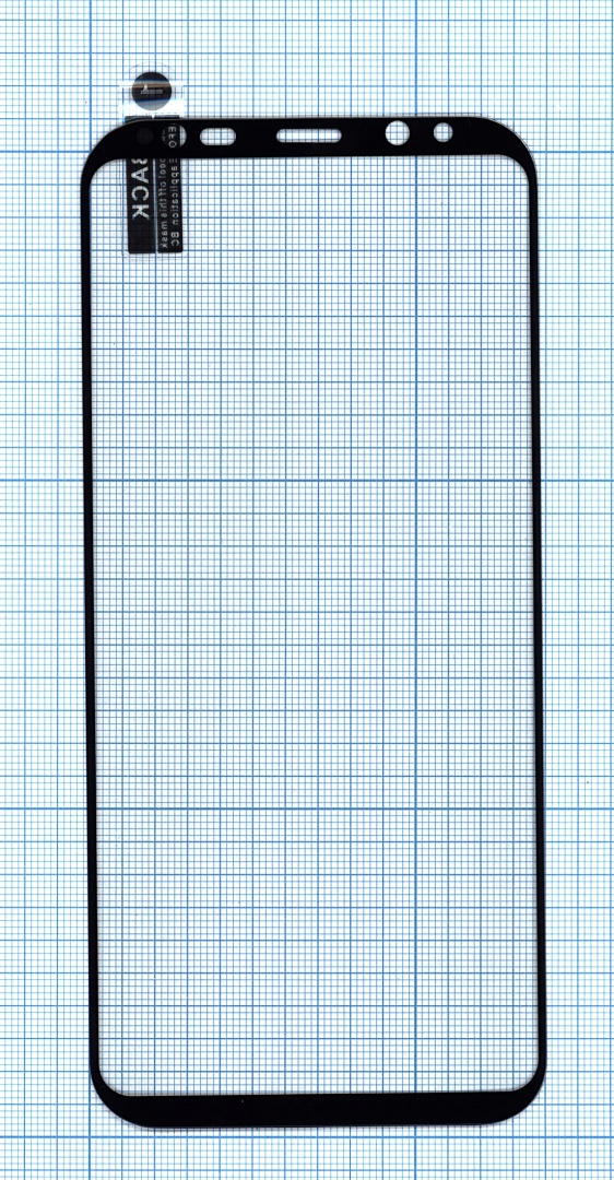 Защитное стекло 3D для Samsung G955F (S8+) черное