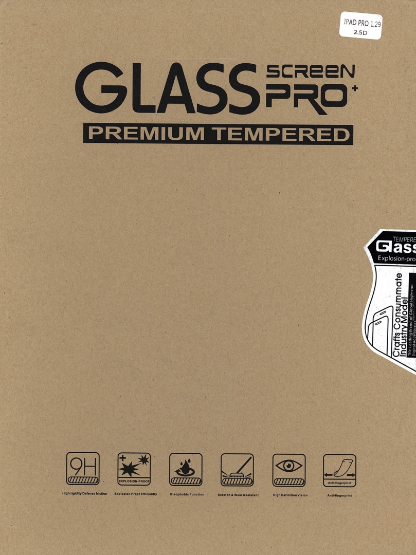 Защитное стекло iPad Pro 12.9 (2020) 2,5D