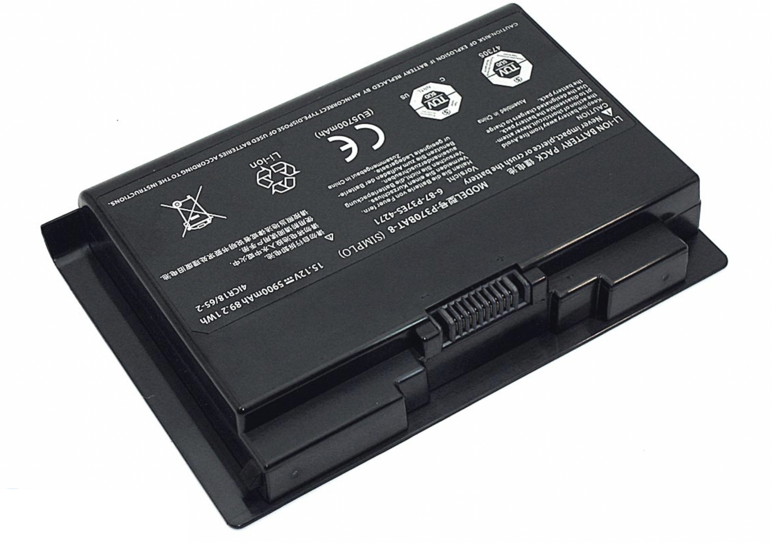 Аккумулятор Clevo P375SM 15.1V, 5900mAh, Original