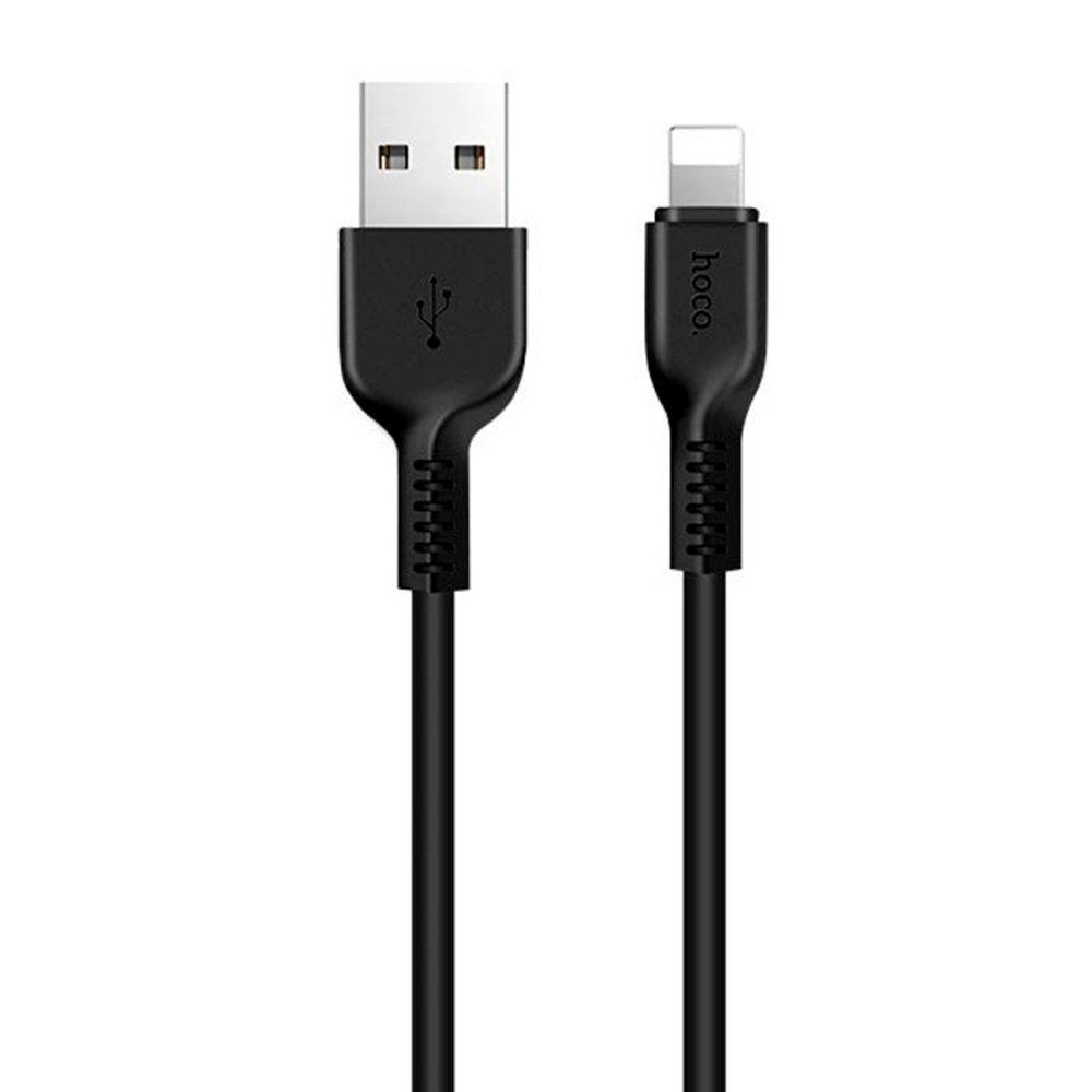 Кабель USB - Lightning 8-pin HOCO X20 черный (1м)