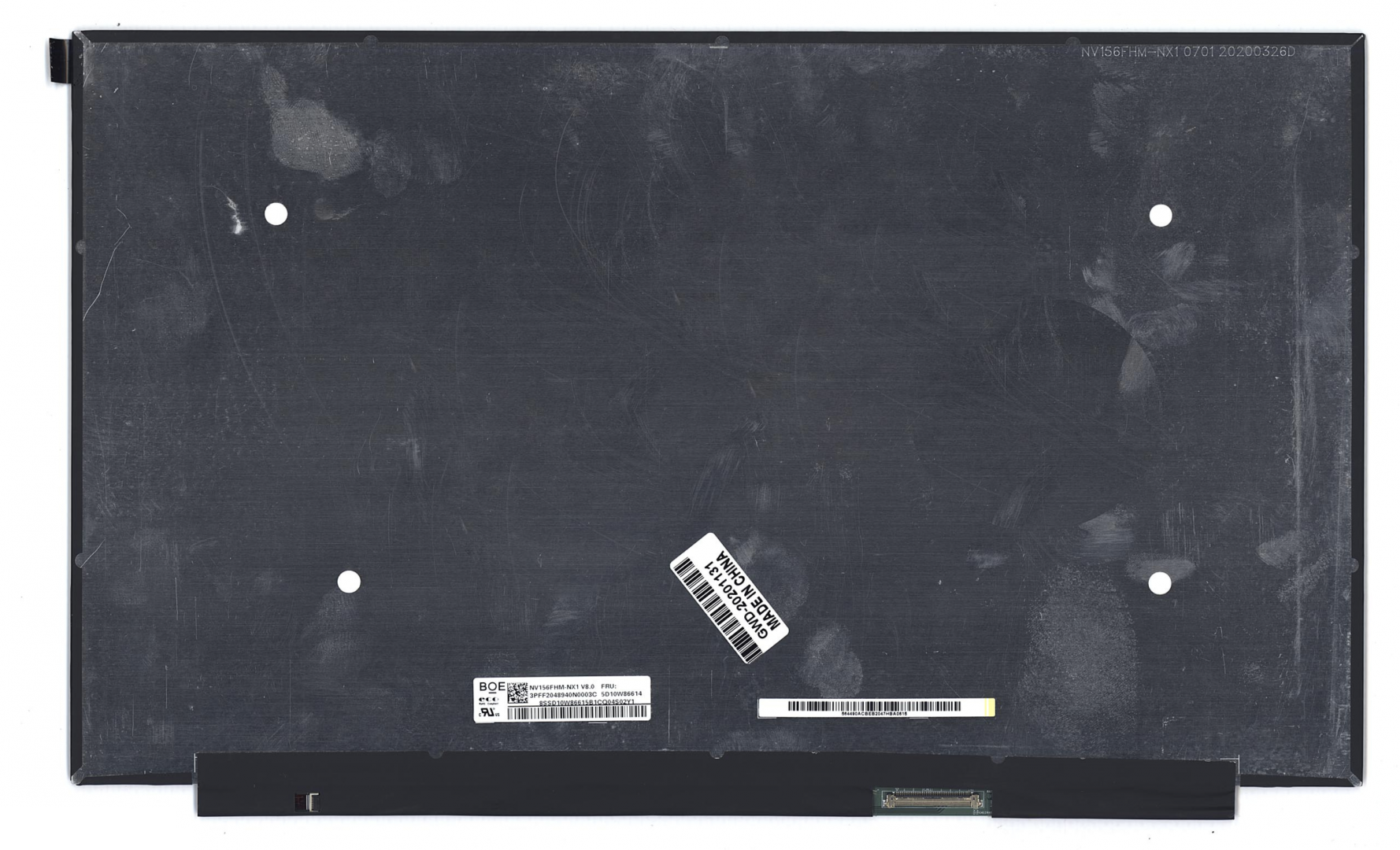 Матрица 15.6" Slim FullHD, 120Гц, 40pin, без ушей (глянцевая)