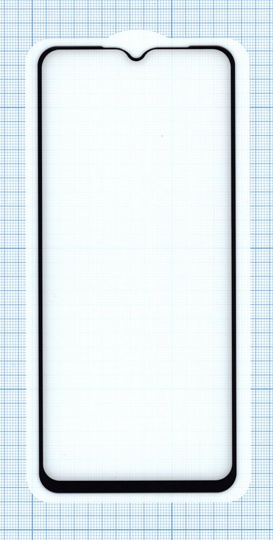 Защитное стекло "Полное покрытие" для Samsung Galaxy A12 черное