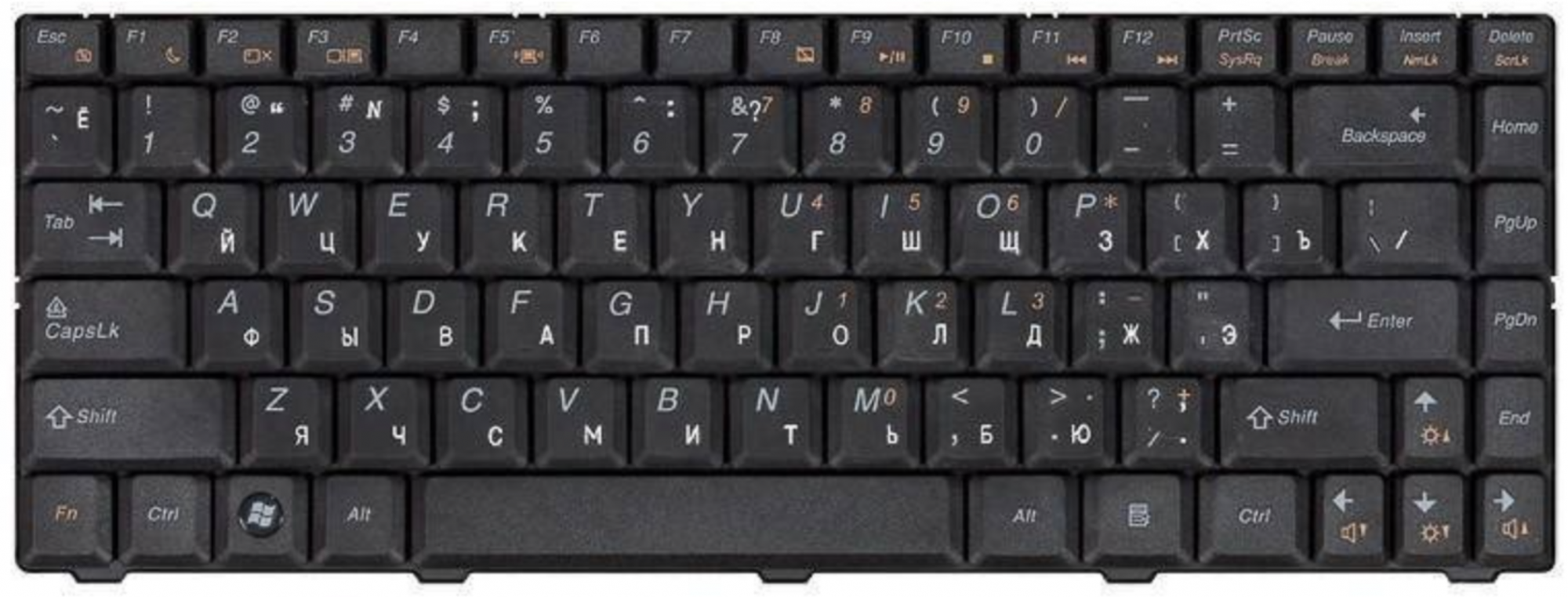 Клавиатура Lenovo IdeaPad B450L OEM