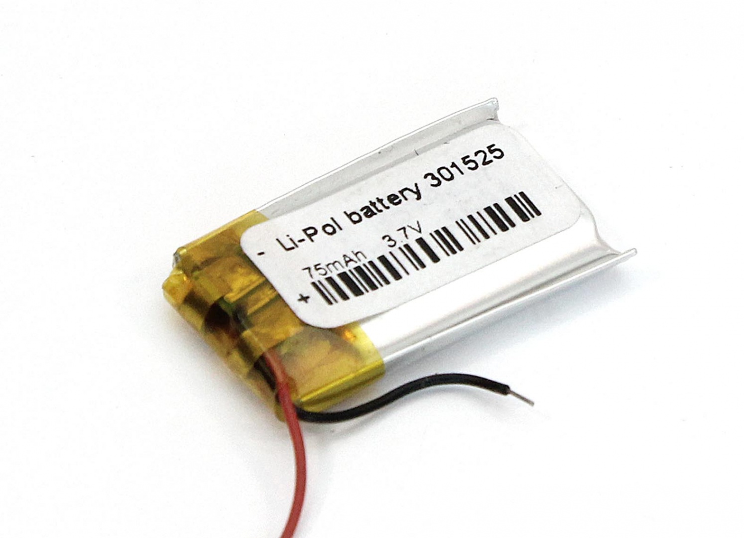 Аккумулятор Li-Pol (батарея) 3*15*25мм 2pin 3.7V/75mAh