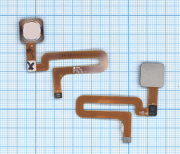 Шлейф со сканером отпечатка пальца для Xiaomi Mi 4S золотой