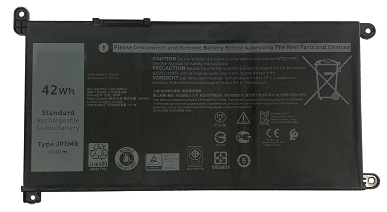 Аккумуляторная батарея для ноутбука Dell Chromebook 3100 (JPFMR) 11.4V 42Wh