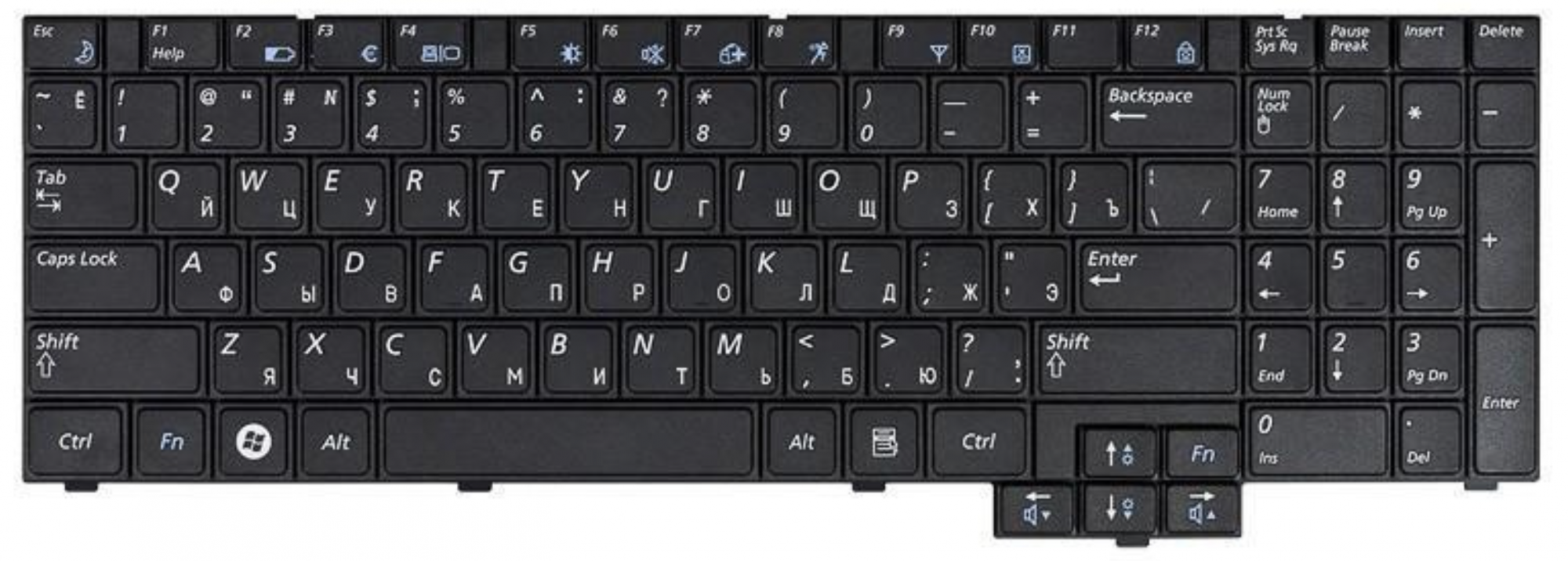 Клавиатура Samsung NP-X520-JB01RU OEM