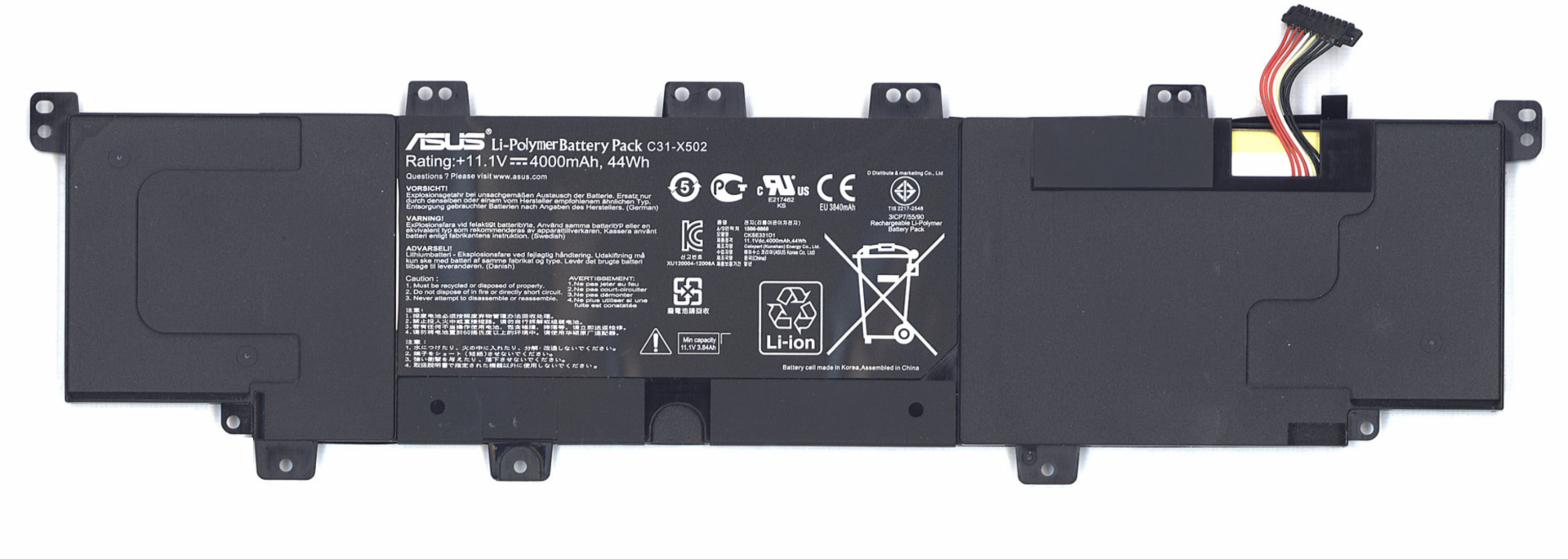 Аккумулятор Asus VivoBook S500CA 11.1V, 44Wh, Original