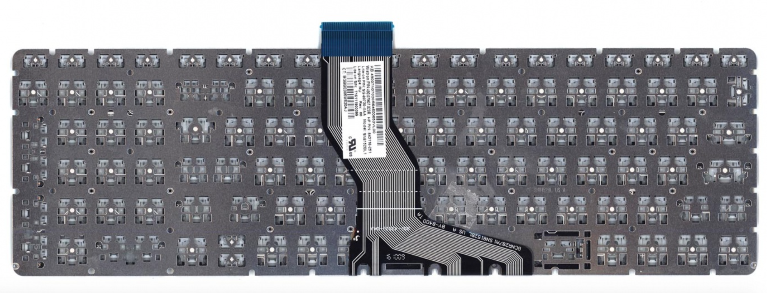 Клавиатура HP Pavilion 15-bc012TX серая с подсветкой, OEM