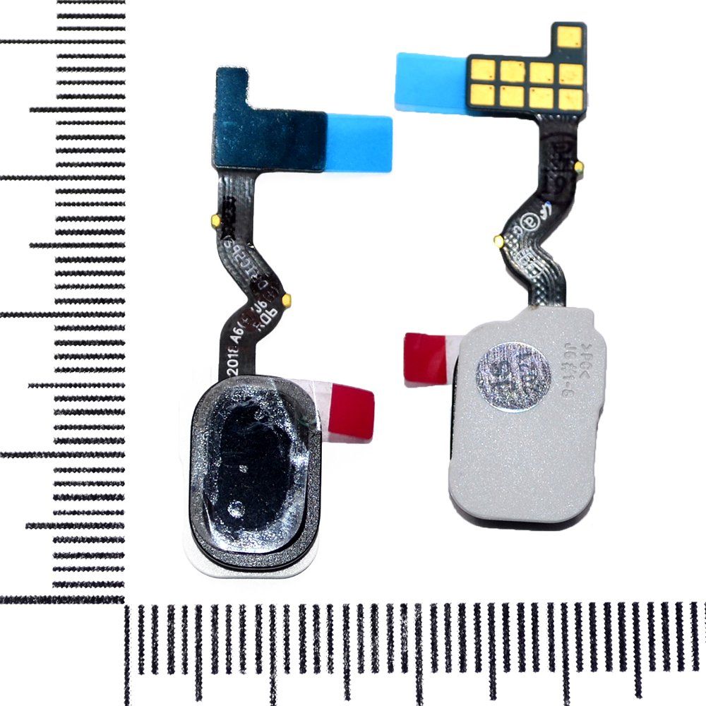 Шлейф Samsung SM-A600F/A605F/J600F/Galaxy A6 (2018)/A6+ (2018) + скан отпеч пальц черн orig Factory