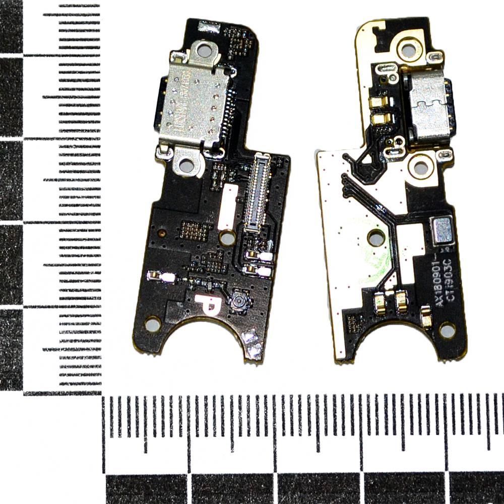 Шлейф (плата) Xiaomi Pocophone F1 + системный разъем + микрофон