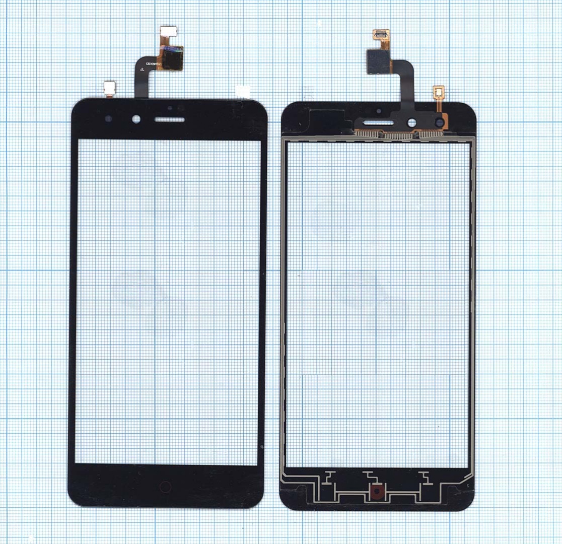 Сенсорное стекло (тачскрин) для ZTE Nubia Z11 mini черное