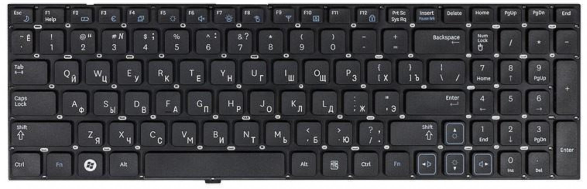 Клавиатура Samsung RC510 OEM