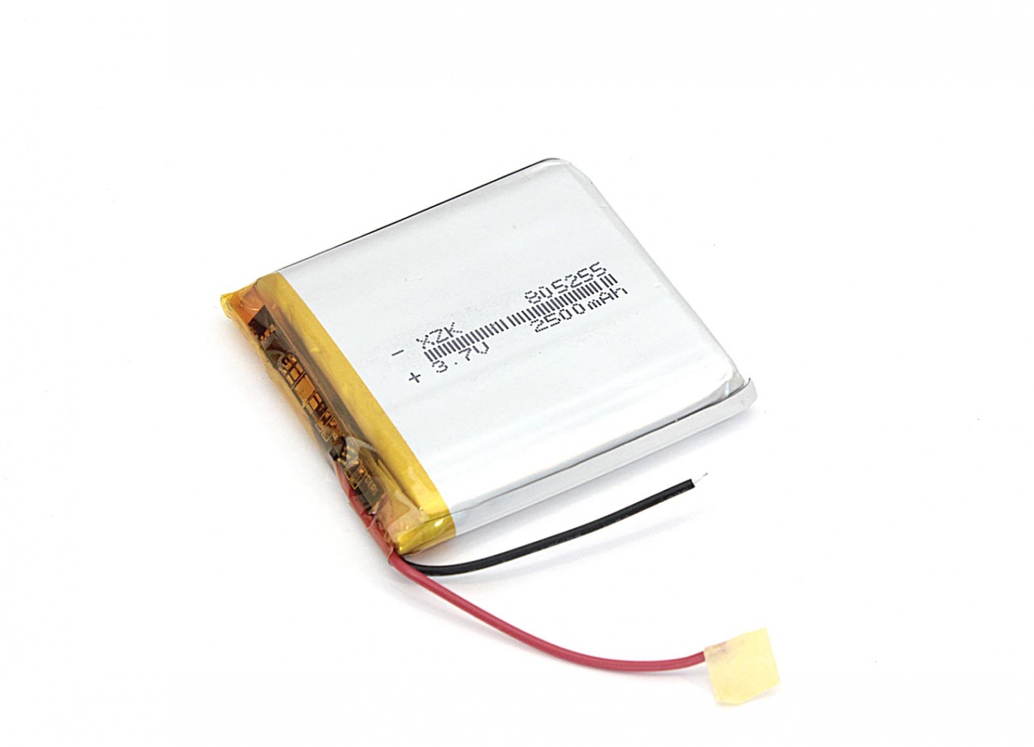 Аккумулятор Li-Pol (батарея) 8*52*55мм 2pin 3.7V/2500mAh
