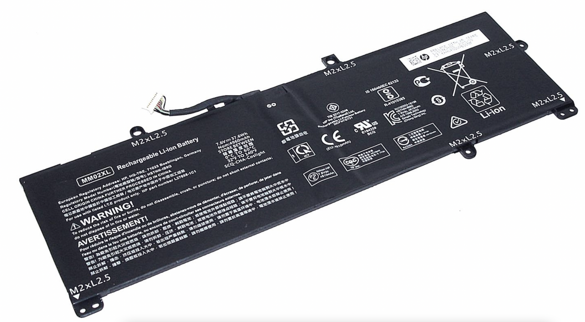 Аккумулятор HP Pavilion 13-an0084ur 7.6V, 37.6Wh, Original