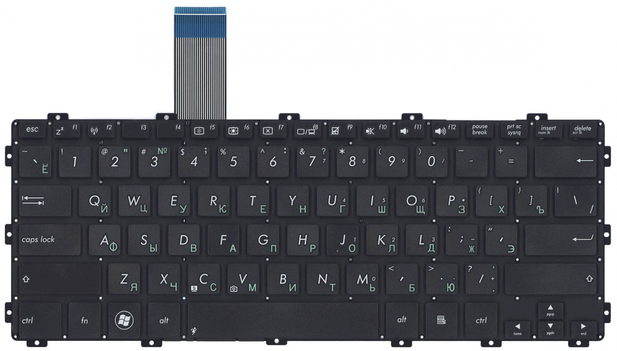 Клавиатура ASUS X301 чёрная, OEM