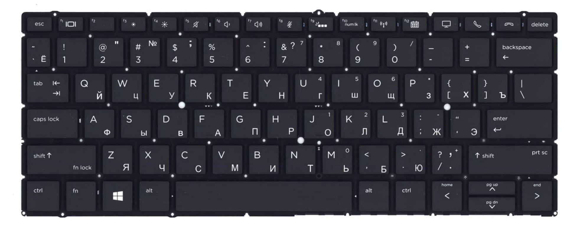 Клавиатура HP Elitebook 830 G5 3ZG62ES с подсветкой, OEM