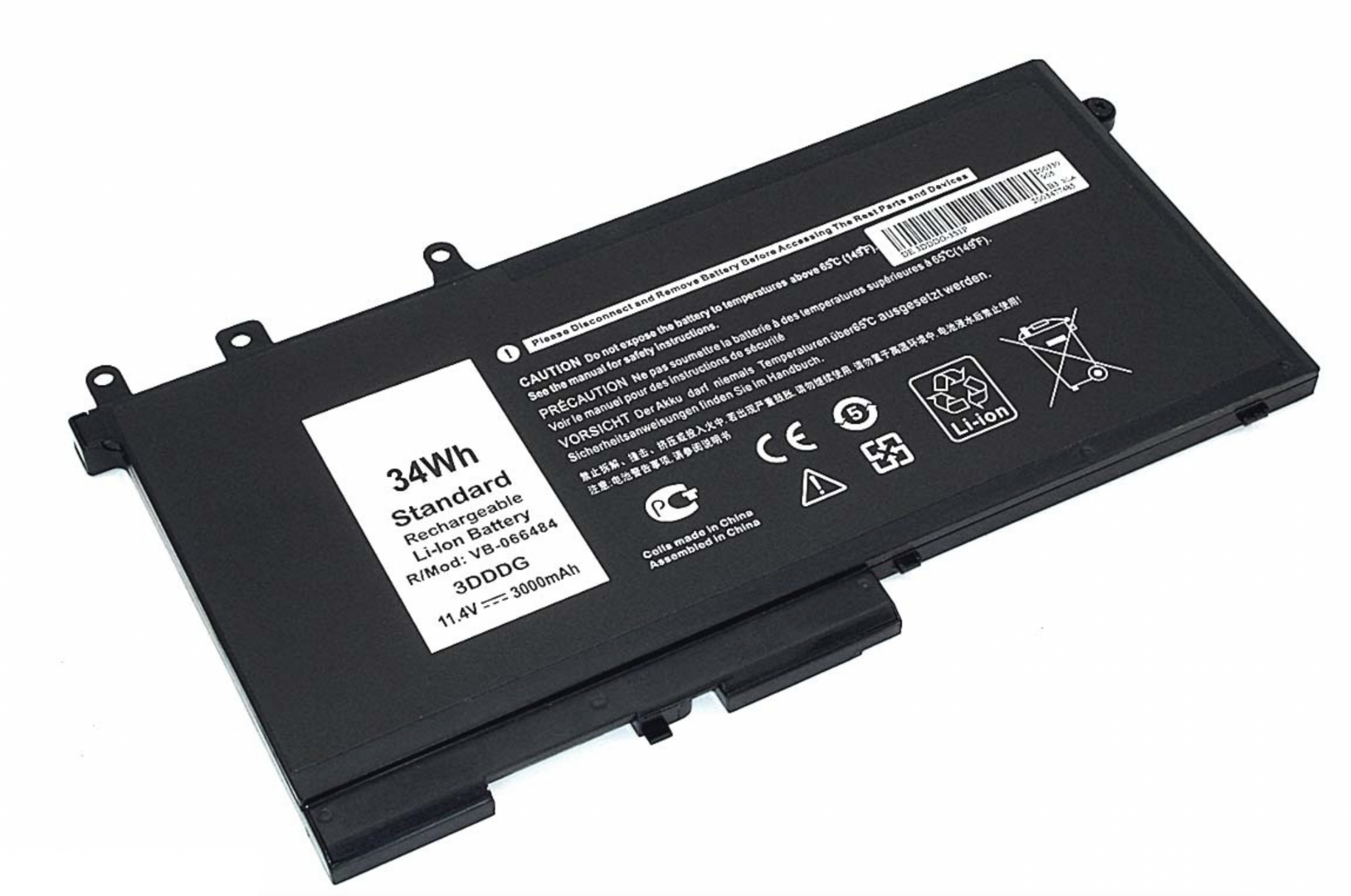 Аккумулятор Dell XPS M1210 11.4V, 3000mAh, OEM