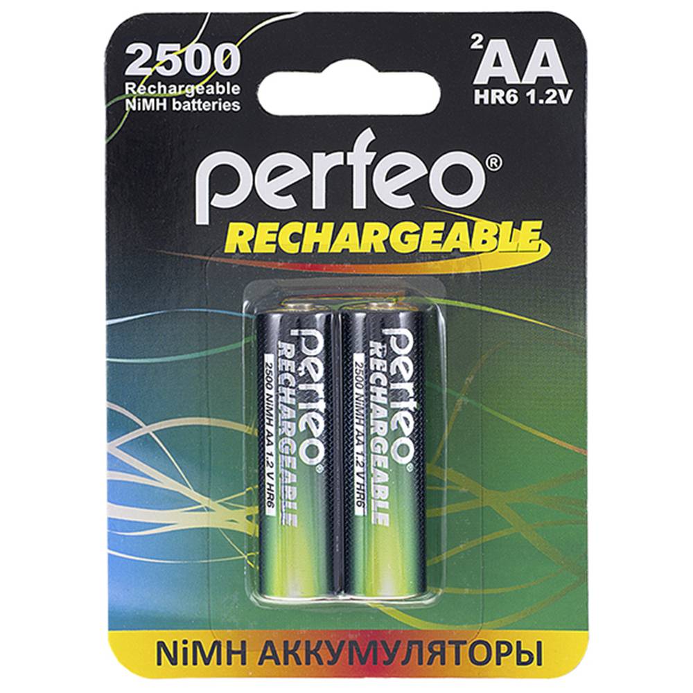 Аккумулятор перезаряжаемый PERFEO AA HR6 2500mAh (блистер/2шт)