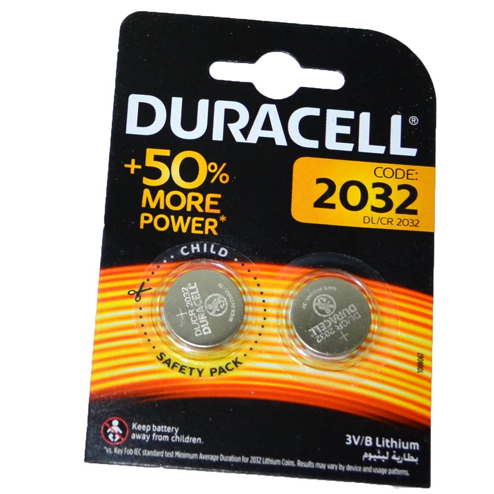 Элемент питания литиевый Duracell CR2032 (блистер/2шт)
