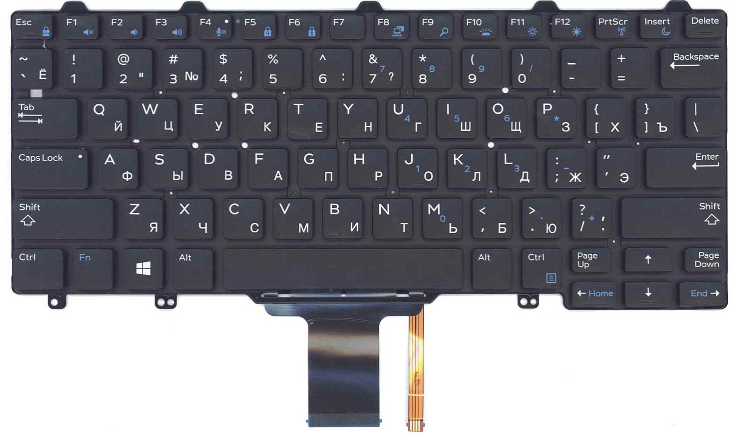 Клавиатура DELL Latitude E5270 с подсветкой, OEM