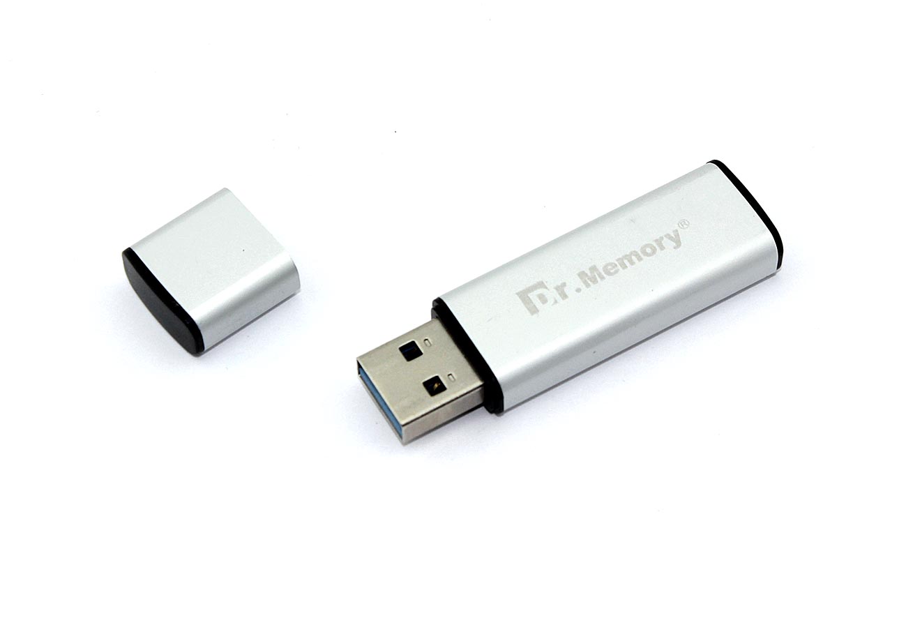 Флешка USB Dr. Memory 009 4Гб, USB 3.0, серебристый