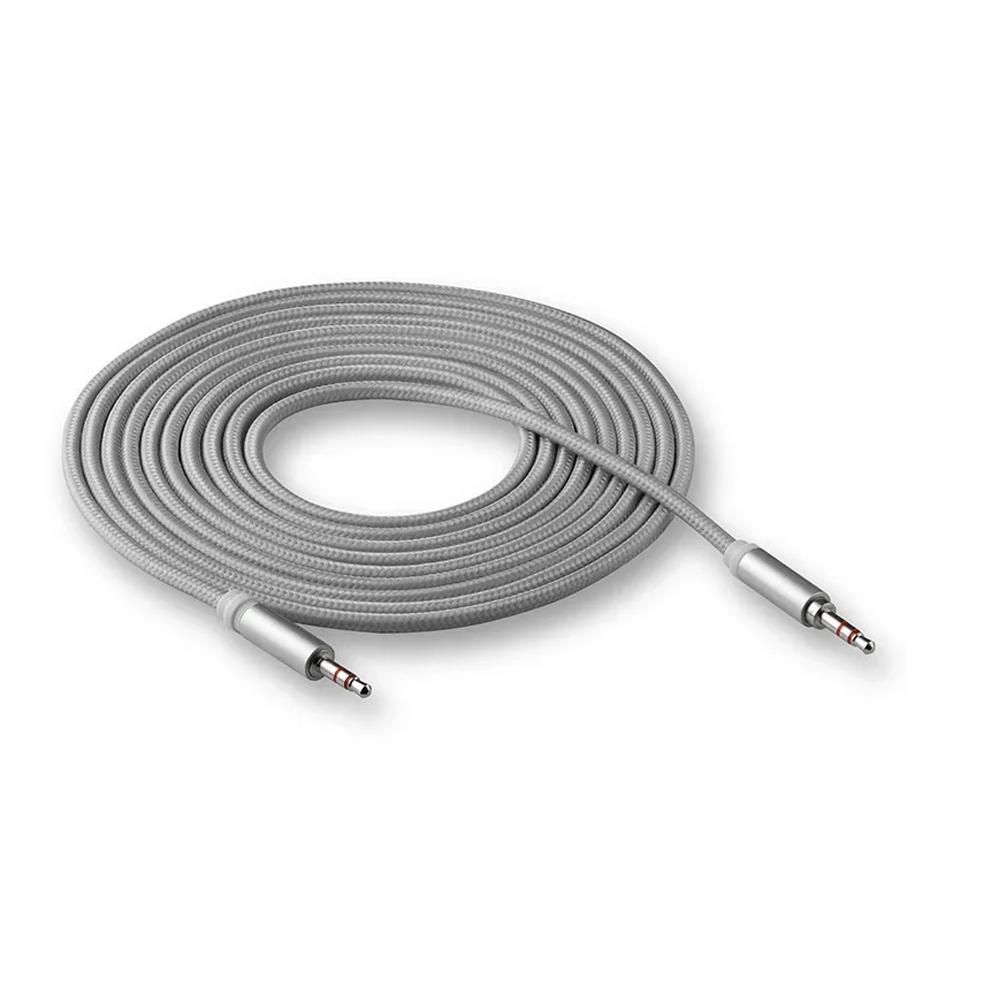 Кабель AUX WALKER WCA-520 серый (3м)