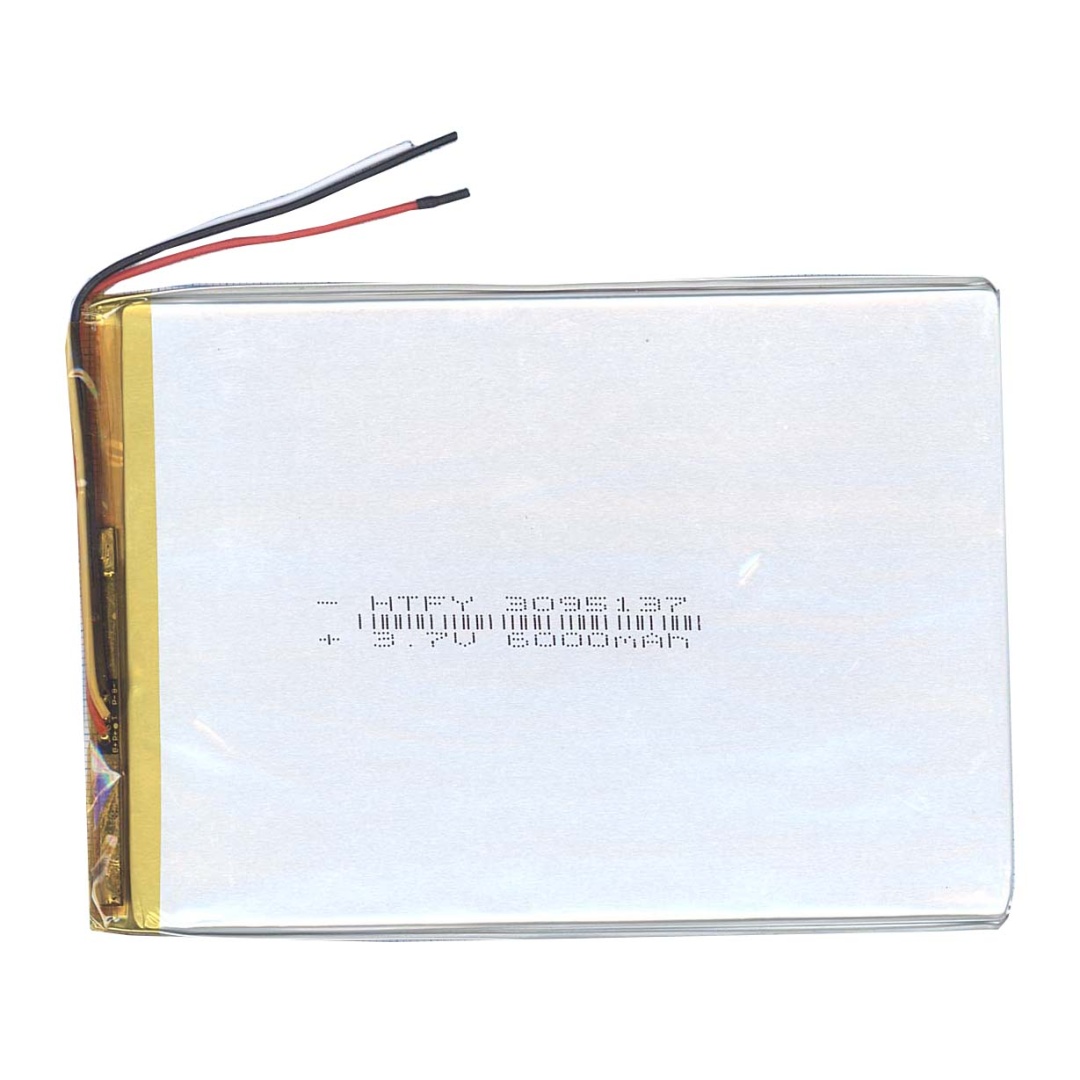 Аккумулятор Li-Pol (батарея) 3*95*137мм 3pin 3.7V/6000mAh