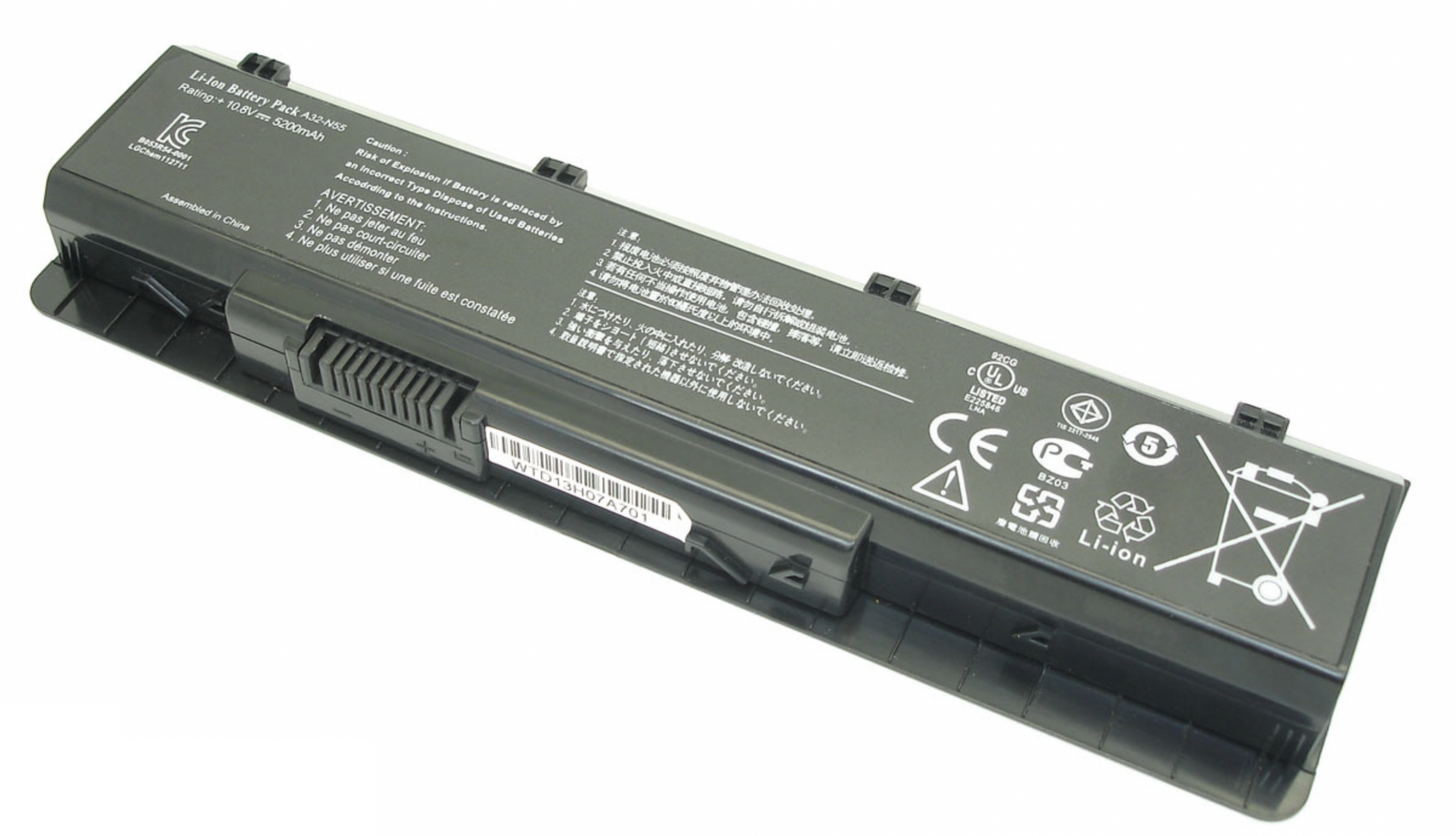 Аккумулятор Asus N55SL 11.1V, 5200mAh, Original