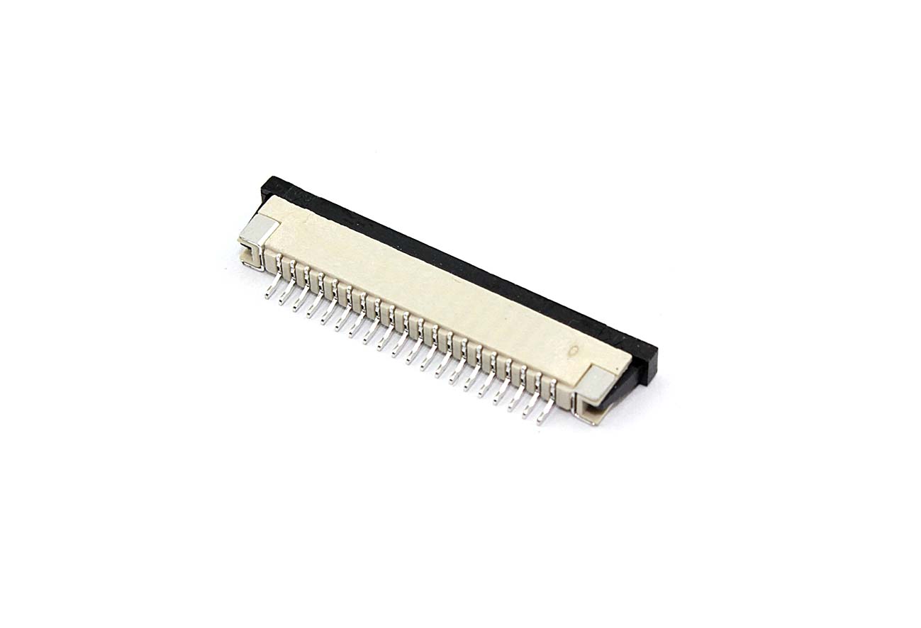 Разъем FPC  Half Coverage Bottom Contact 1.0K-BX-20PWB 20 pin высота 2мм шаг 1мм