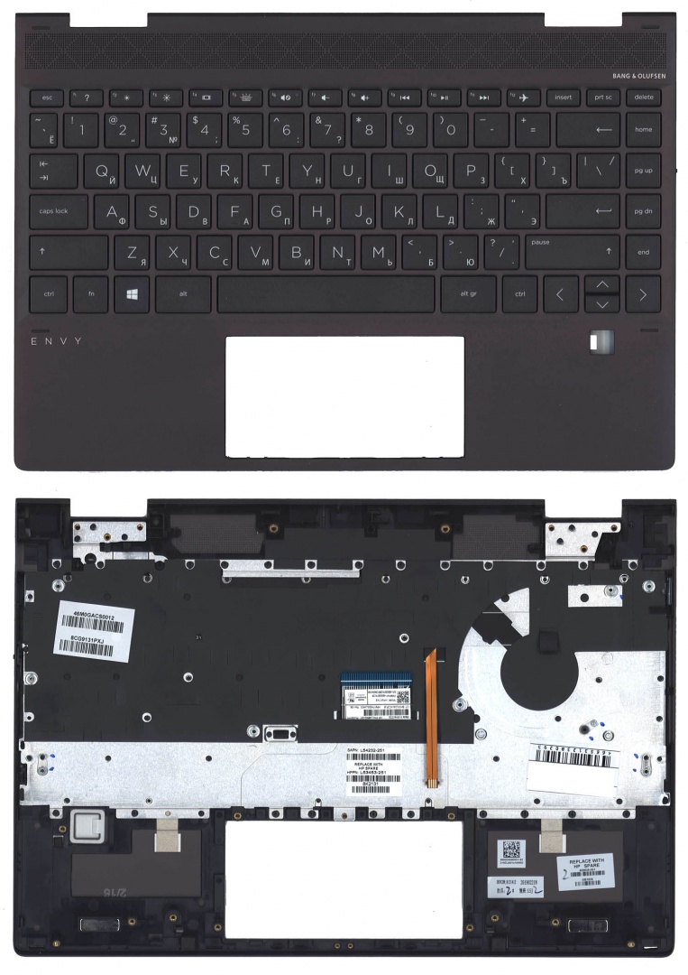 Клавиатура для ноутбука HP Envy x360 13-AR топкейс