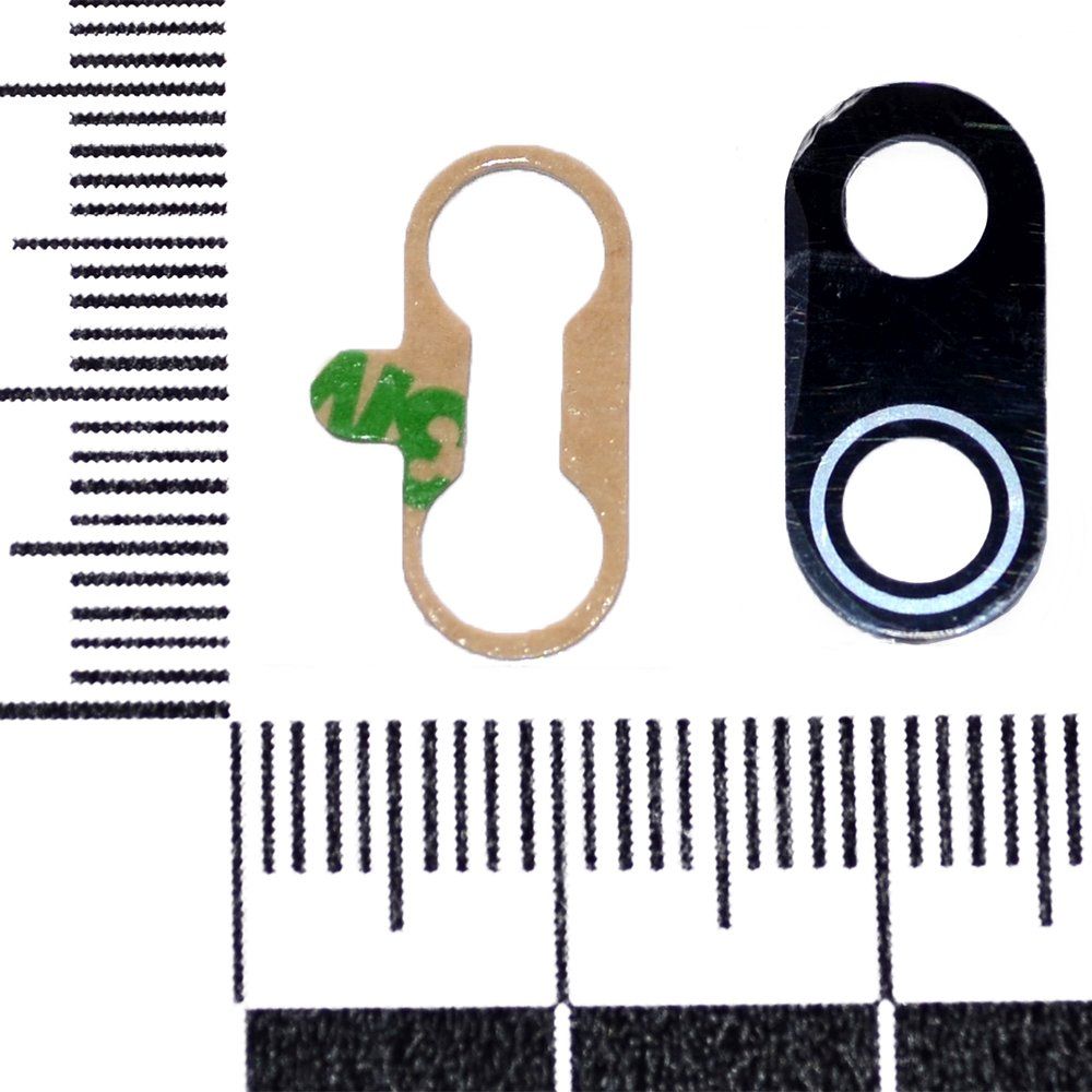 Стекло Xiaomi Redmi7A задней камеры с глазком черный