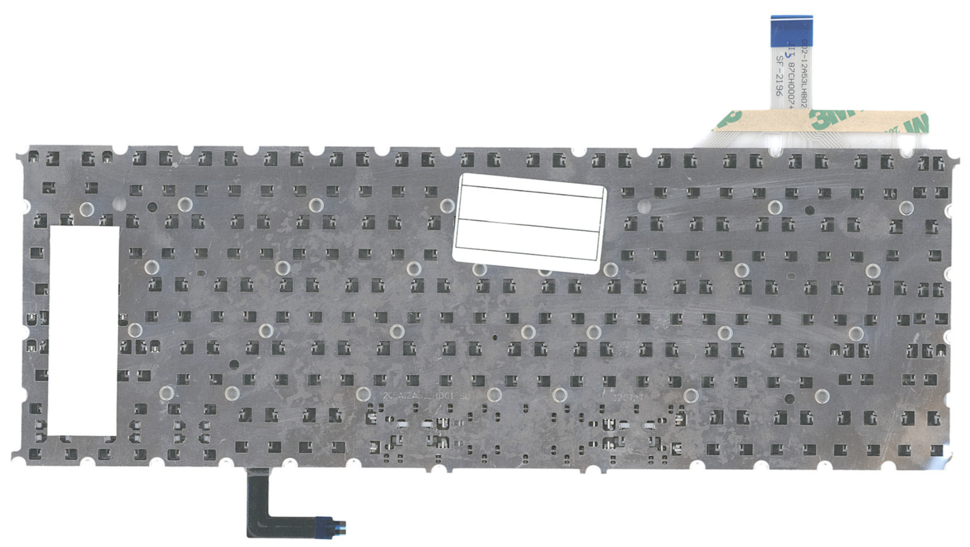 Клавиатура Acer Aspire S7-391 серебристая, с подсветкой, OEM