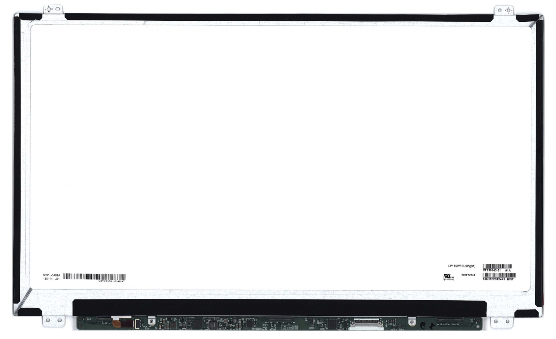 Матрица 15.6" Slim с ушами 30pin eDP, 1920x1080, IPS, матовая