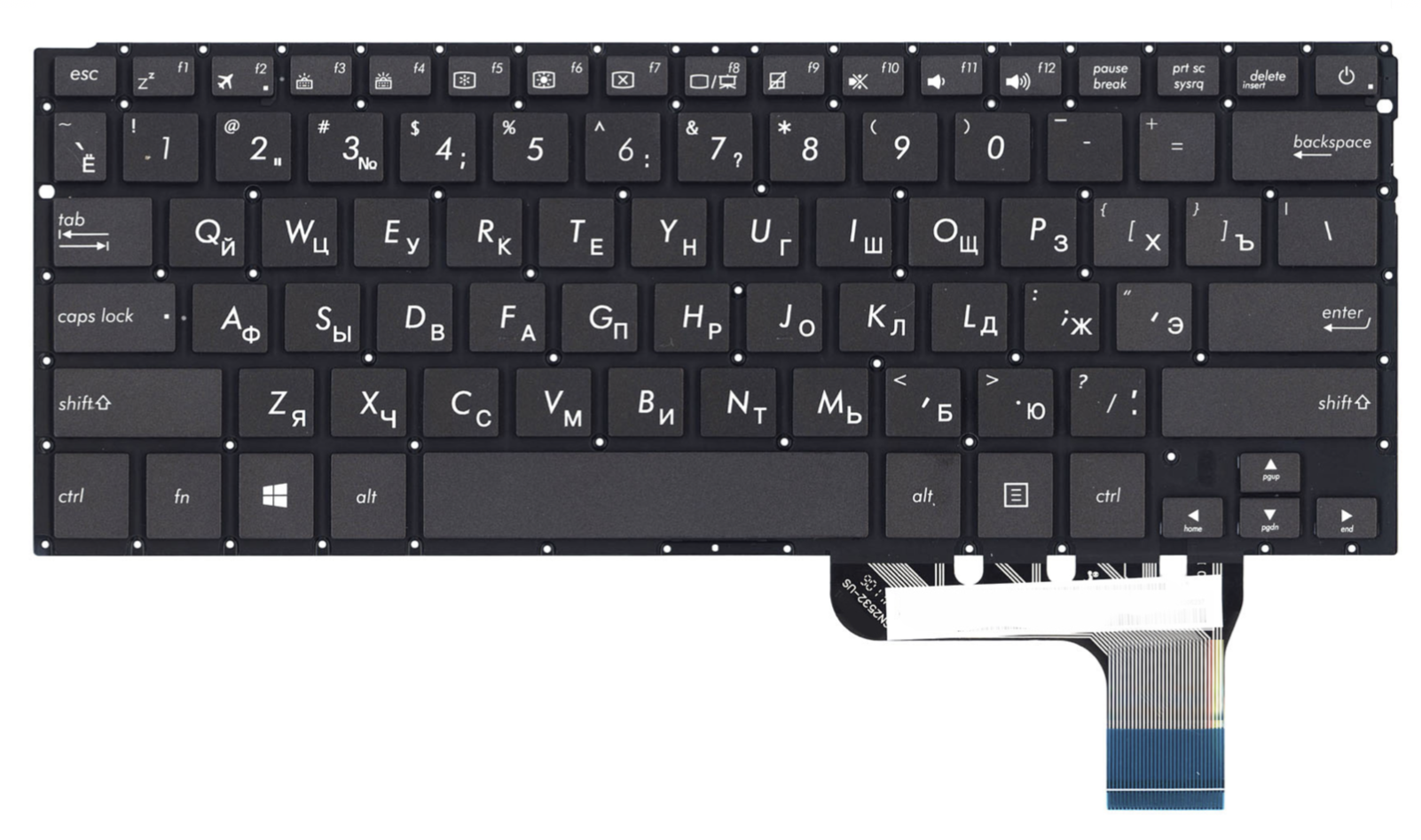 Клавиатура ASUS Zenbook 3 UX303UA с подсветкой, OEM