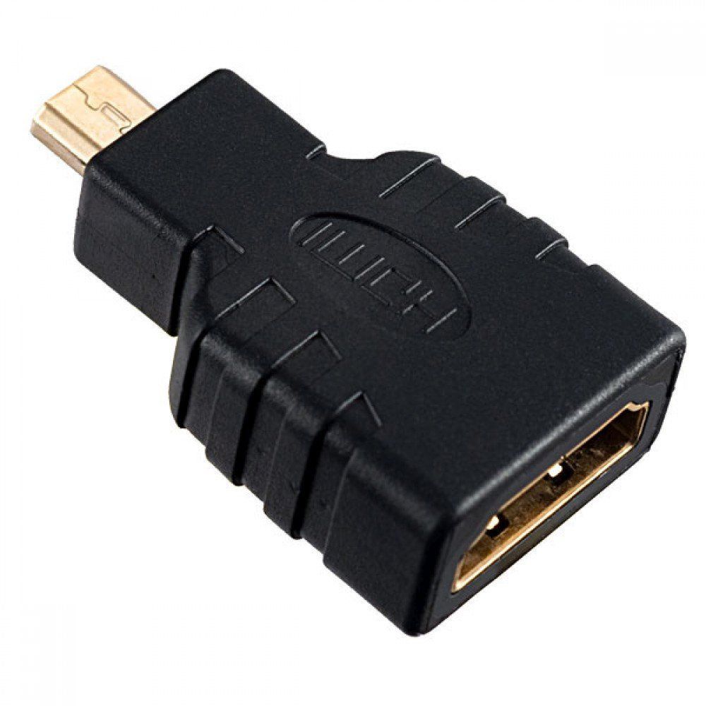 Переходник HDMI D (micro HDMI) - HDMI A PERFEO (A7003) черный