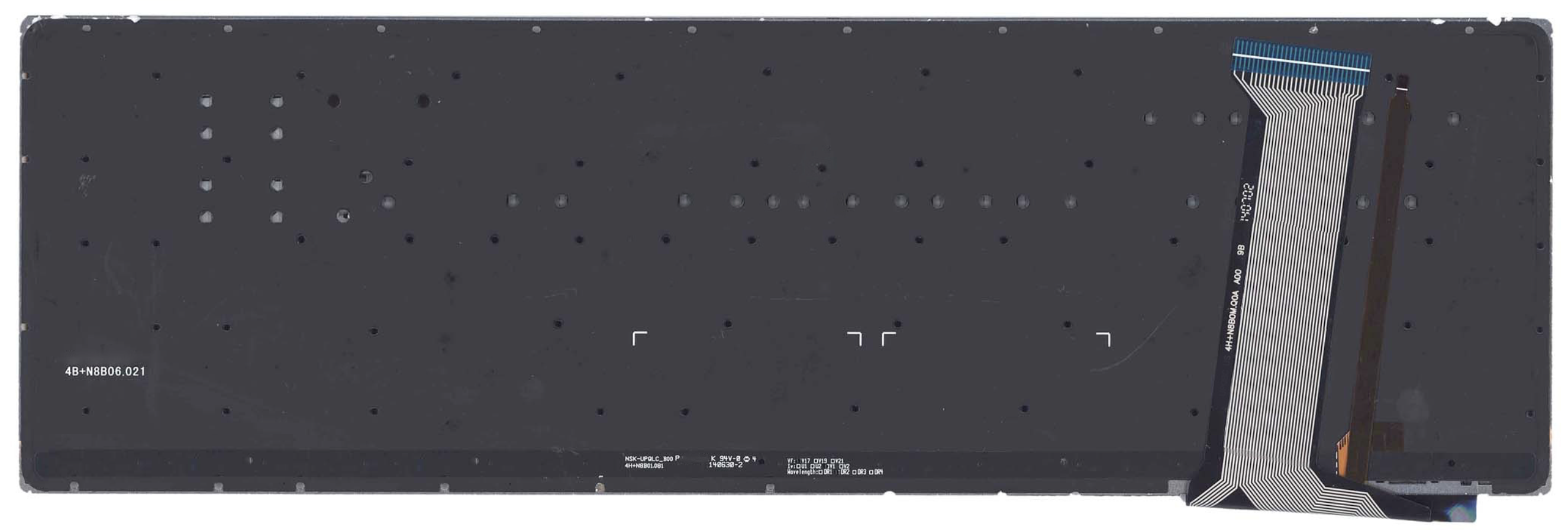 Клавиатура ASUS N552VX без рамки, с красной подсветкой, OEM