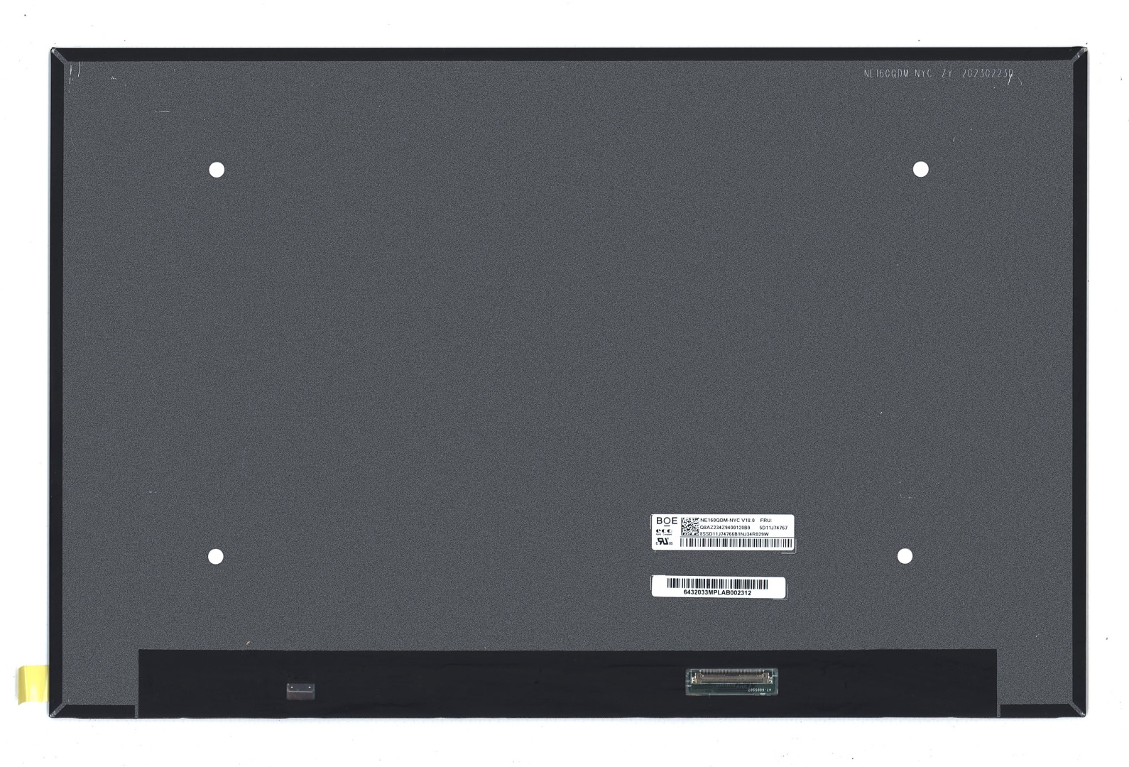 Матрица NE160QDM-NYC (глянцевая)