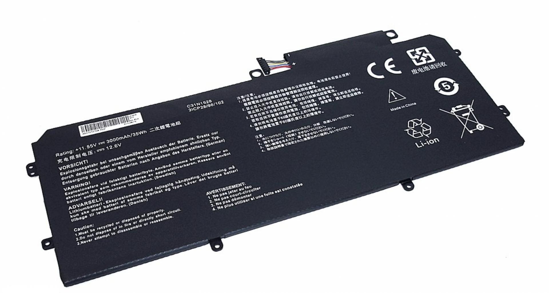 Аккумулятор Asus Zenbook Flip UX360CA 11.55V, 3000mAh, OEM