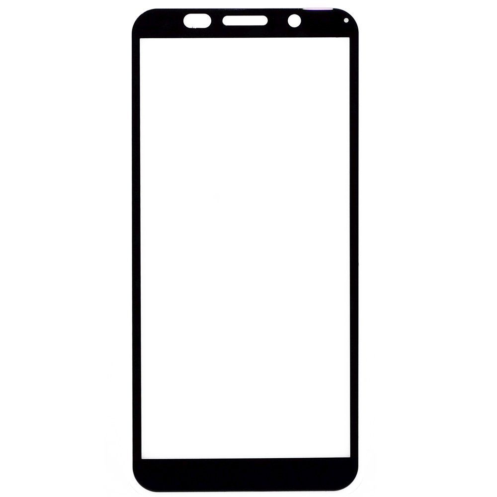 Защитное стекло Honor 7A/9S/Huawei Y5p YOLKKI Progress 2,5D Full Glue с рамкой черное /в упаковке/